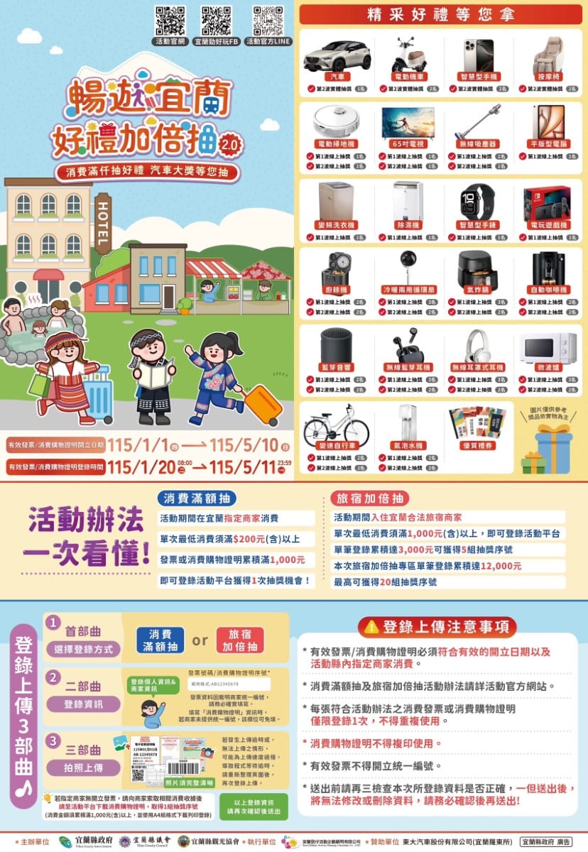 Enjoy double the prizes during your trip to Yilan! (2.0) 永續行動照片